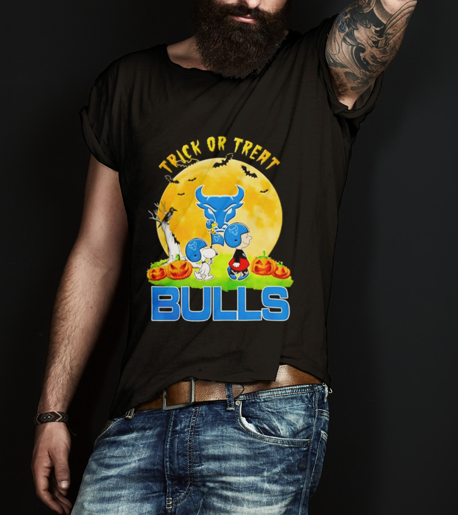 Buffalo Bulls Peanuts Halloween 2026 Trick Or Treat Abbey Road T-Shirt