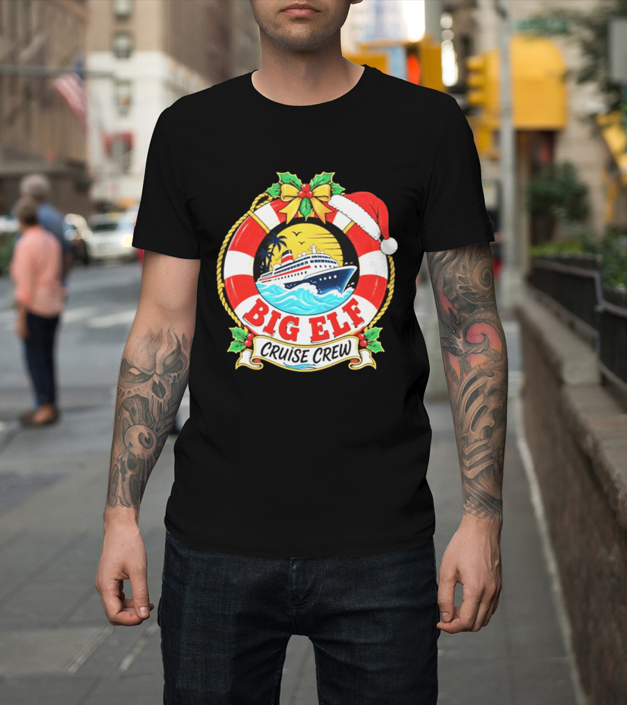 Big Elf Cruise Crew Christmas Vacation T-Shirt
