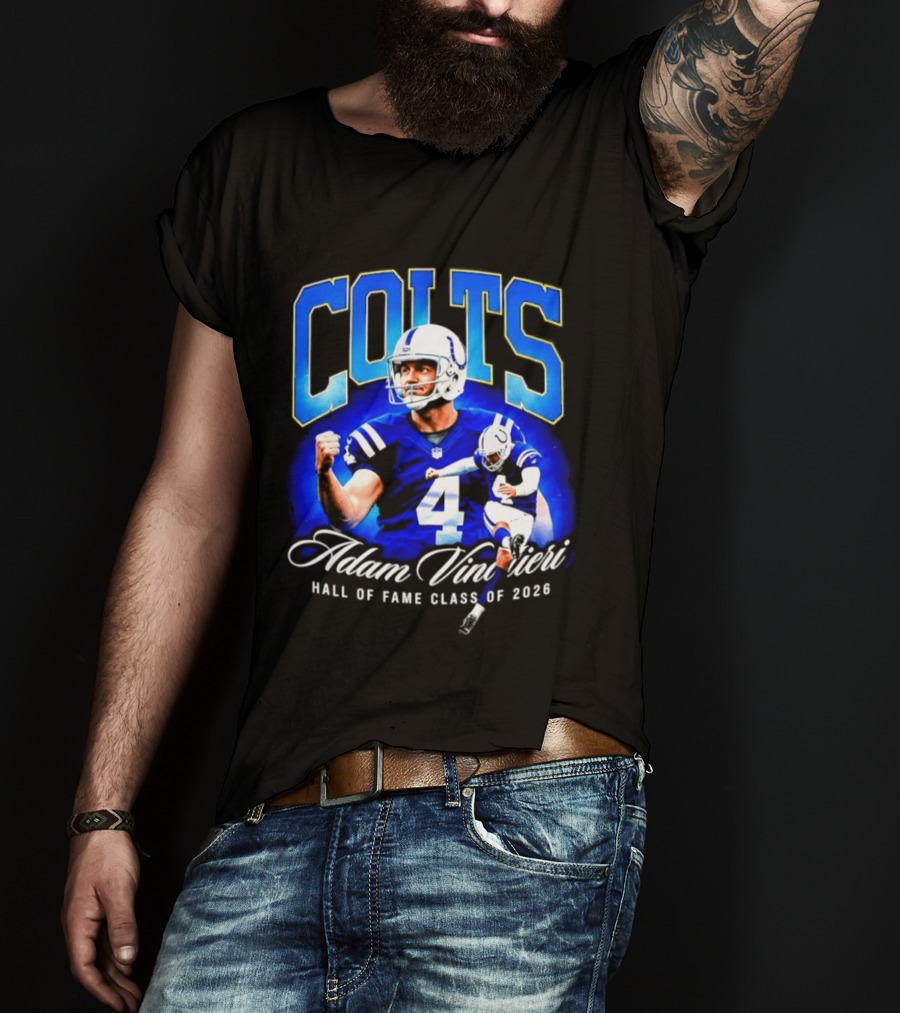 Colts Adam Vinatieri Hall Of Fame Class Of 2026 T-Shirt
