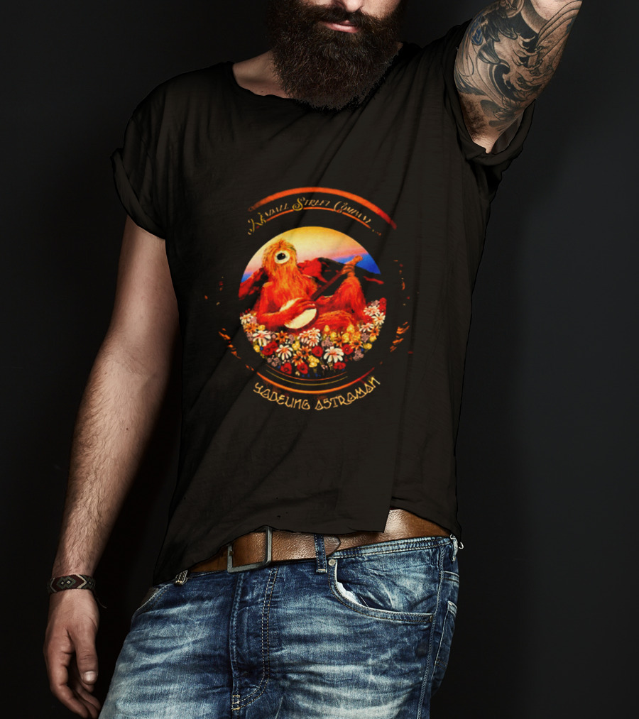 Kendall Street Company Psychedelic Yodeling Astroman Vintage Groovy Floral Banjo T-Shirt