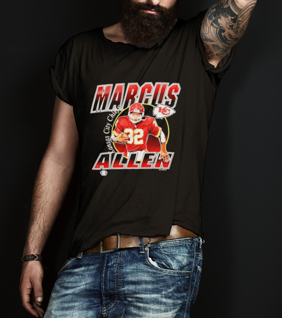 Marcus Allen 32 Kansas City Chiefs Player Football T-Shirt