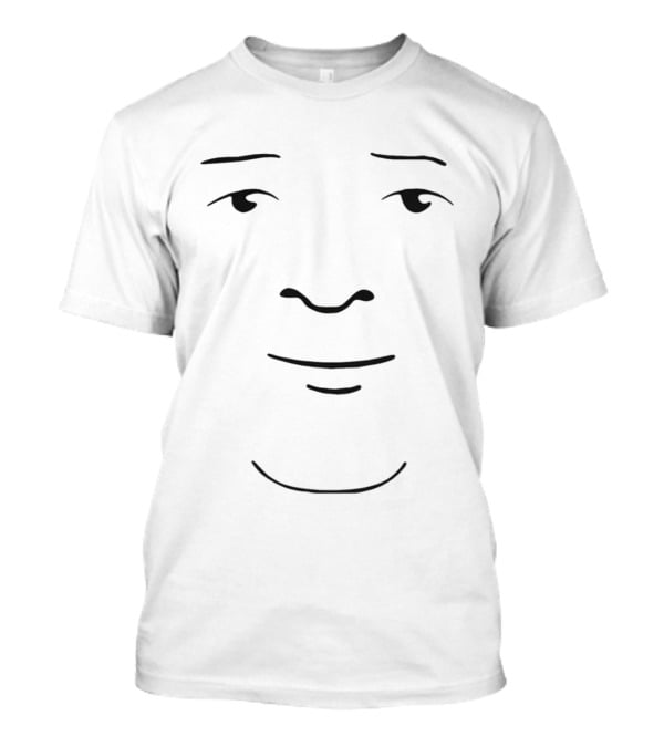 Bobby Minimal Face Drawing Simple Line T-Shirt