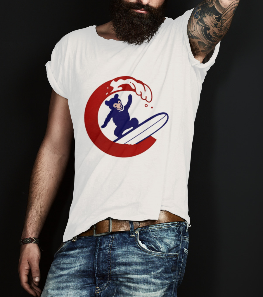 Clark The Cub Surfing Chicago Cubs Baseball 2026 T-Shirt