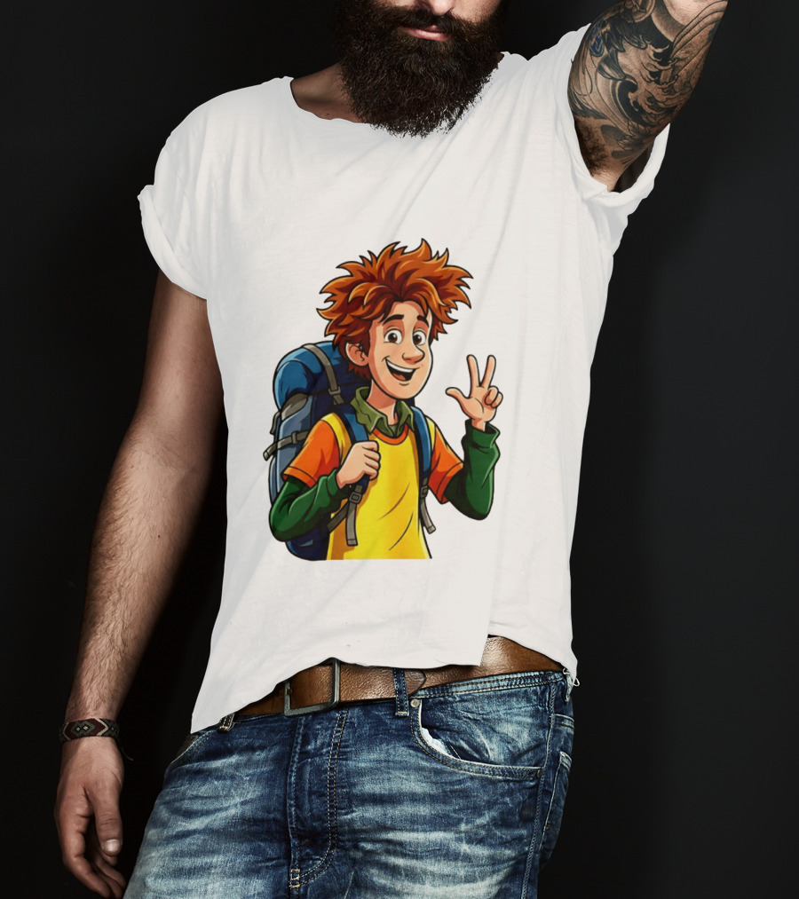 Johnny Hotel Transylvania Cartoon Character Adventure Backpack T-Shirt