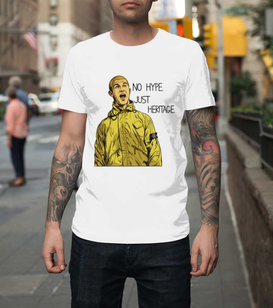 No Hype Just Heritage Ellemme Since 2017 Stone Island Yellow Jacket T-Shirt