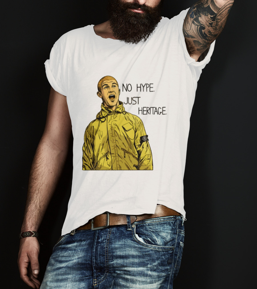 No Hype Just Heritage Ellemme Since 2017 Stone Island Yellow Jacket T-Shirt