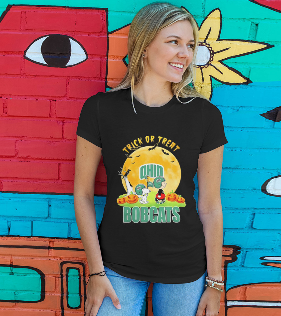 Ohio Bobcats Peanuts Trick Or Treat Halloween 2026 T-Shirt