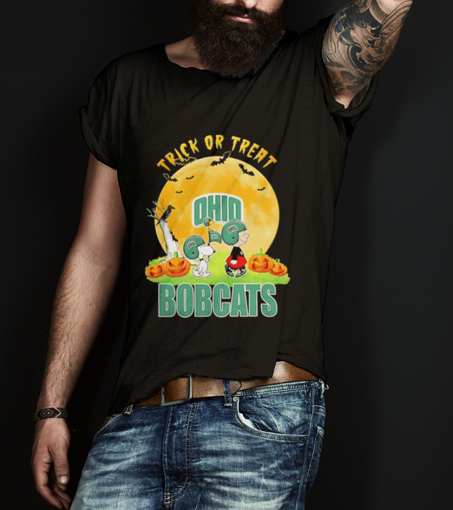 Ohio Bobcats Peanuts Trick Or Treat Halloween 2026 T-Shirt