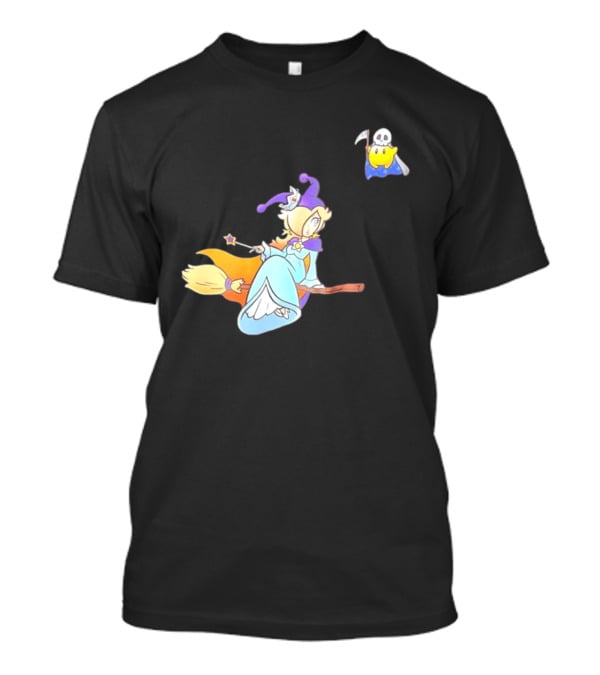 Rosalina Witch Broomstick With Luma Halloween Magic Adventure T-Shirt