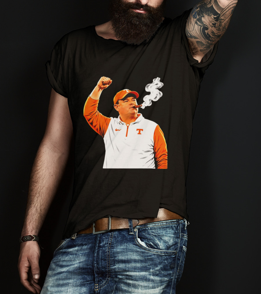 Tennessee Volunteers Josh Heupel Smoke 'Em Cigar Celebration T-Shirt