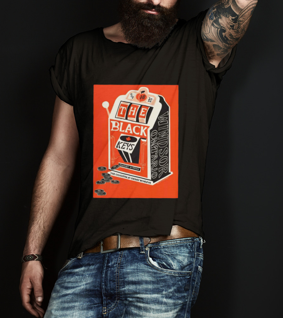 The Black Keys Caesars Windsor Ontario Peaches 'N Kream Oct 18 2026 T-Shirt