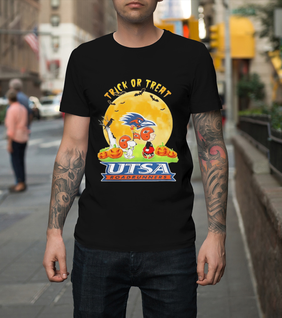 UTSA Roadrunners Peanuts Trick Or Treat Halloween 2026 Abbey Road T-Shirt