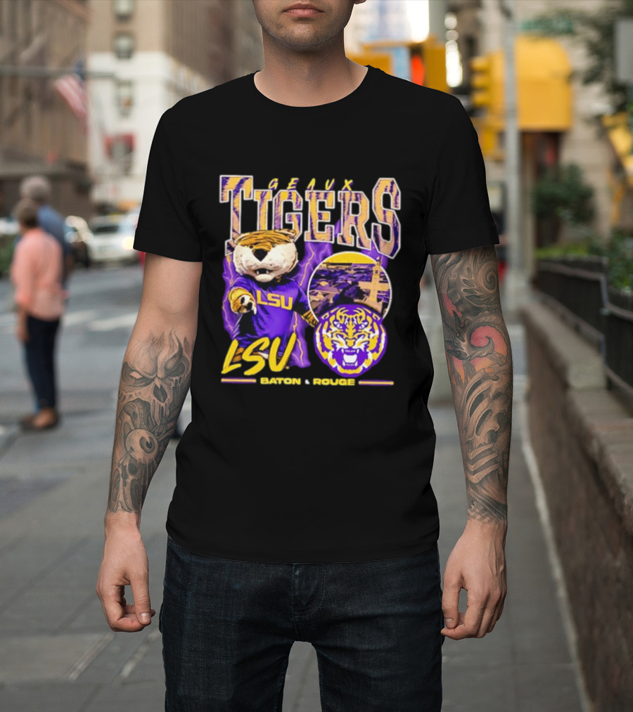 Geaux Tigers LSU Baton Rouge Football Spirit T-Shirt