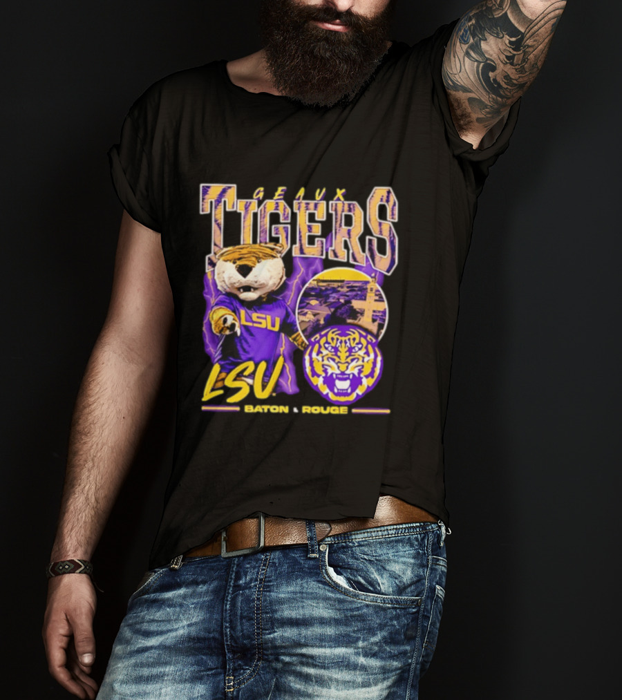 Geaux Tigers LSU Baton Rouge Football Spirit T-Shirt