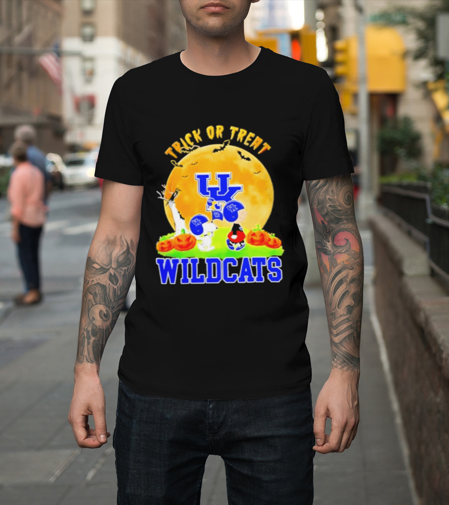 Kentucky Wildcats Peanuts Trick Or Treat Halloween Abbey Road 2026 T-Shirt