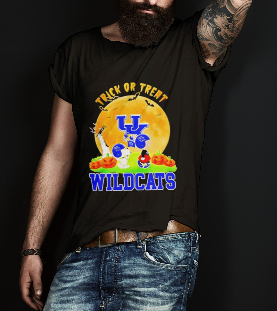 Kentucky Wildcats Peanuts Trick Or Treat Halloween Abbey Road 2026 T-Shirt
