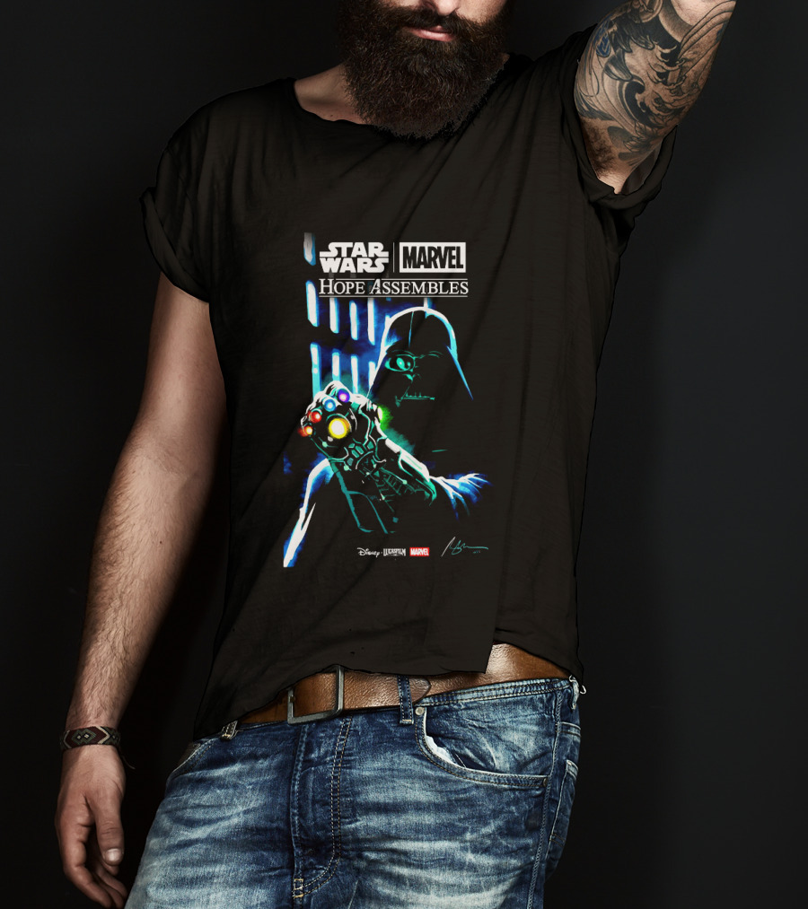 Star Wars Marvel Hope Assembles Darth Vader Infinity Gauntlet Disney Lucasfilm T-Shirt