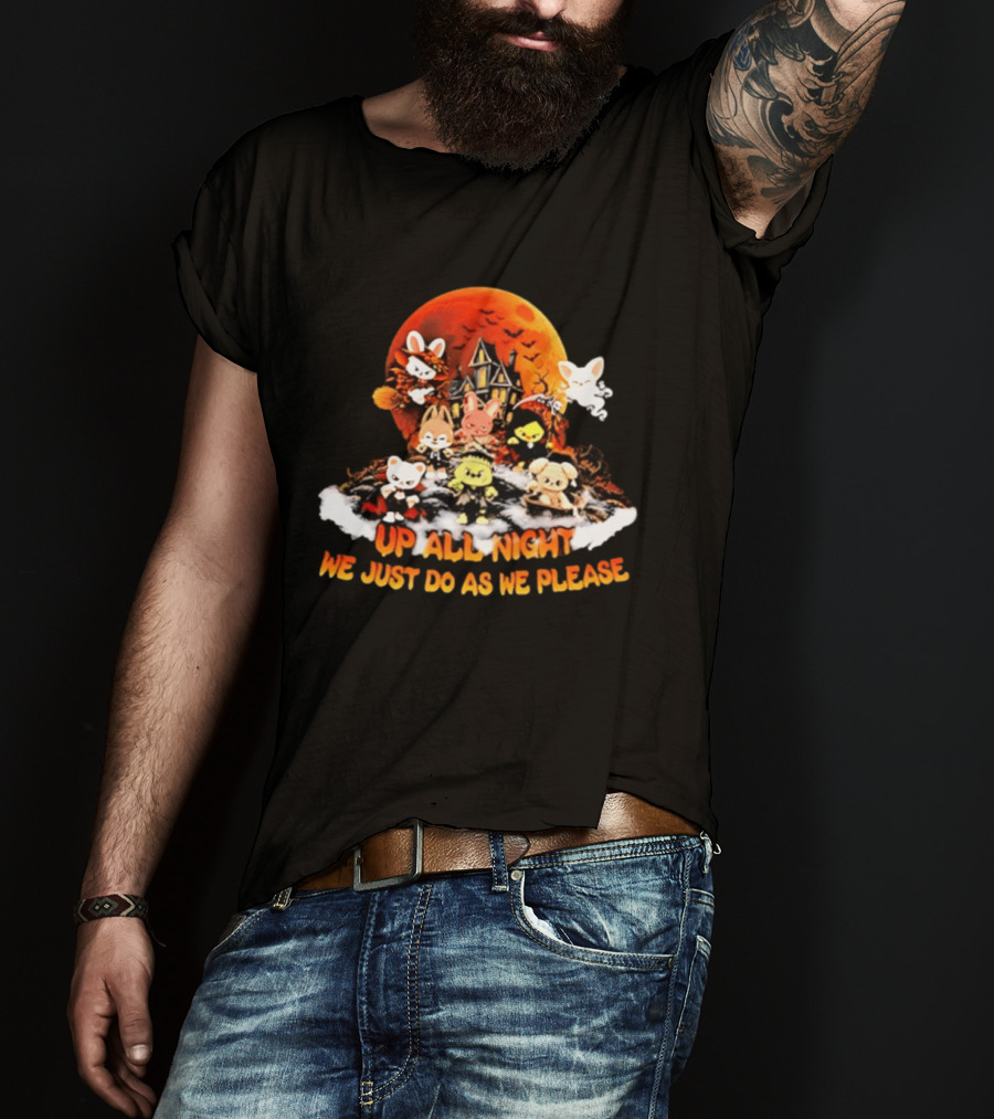 Stray SKZOO Halloween Up All Night We Just Do As We Please T-Shirt