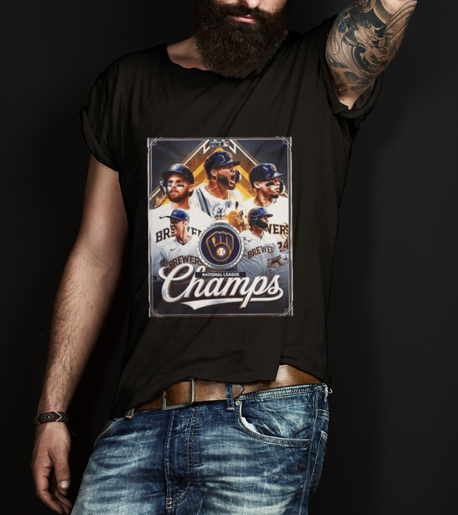 Milwaukee Brewers National League Champs Iconic 2026 Celebration T-Shirt
