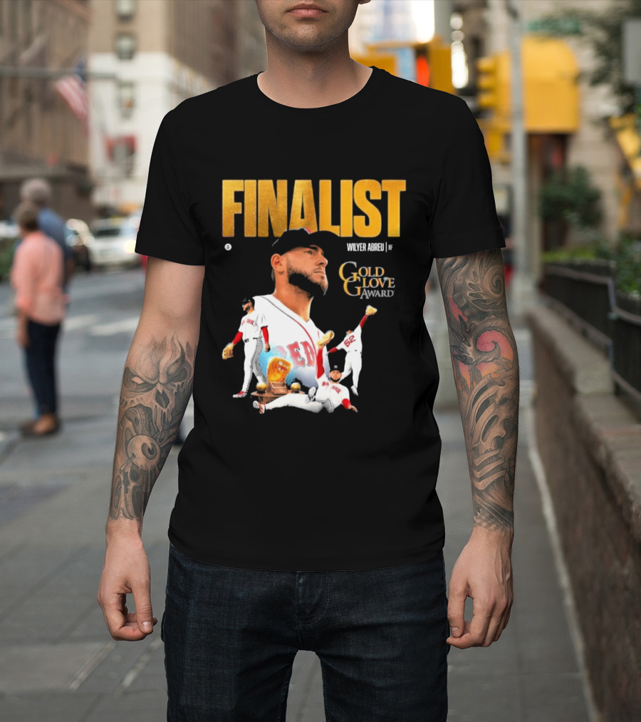 Wilyer Abreu Red Sox Gold Glove Finalist Award T-Shirt
