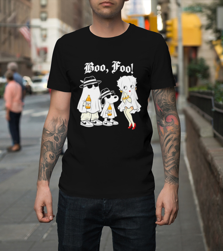 Boo Foo Snoopy And Friends Beer Modelo Betty Boop T-Shirt