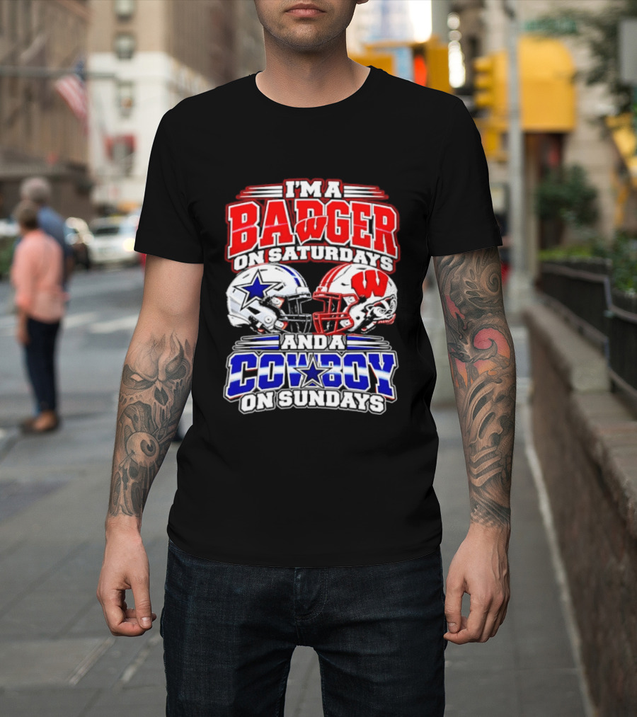 I'm A Badger On Saturdays And A Cowboy On Sundays 2026 T-Shirt