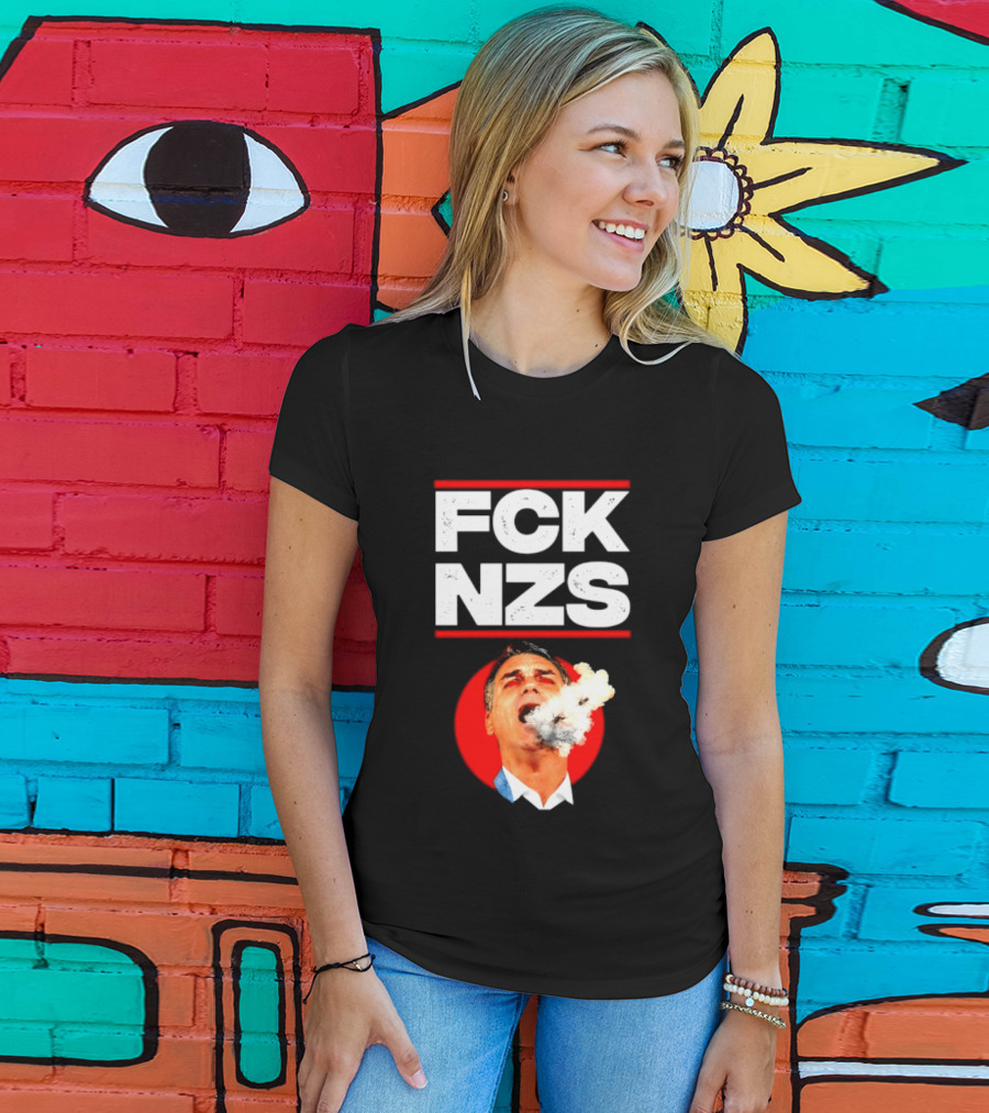 FCK NZS Jair Bolsonaro Political Satire Smoking T-Shirt