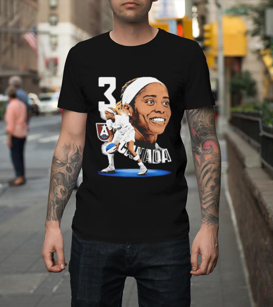 Jordin Canada 3 Atlanta Dream Basketball Star T-Shirt