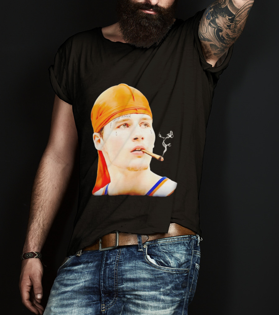 Gangsta Kolek Tyler Kolek Cool Kolek New York Knicks Cigar T-Shirt
