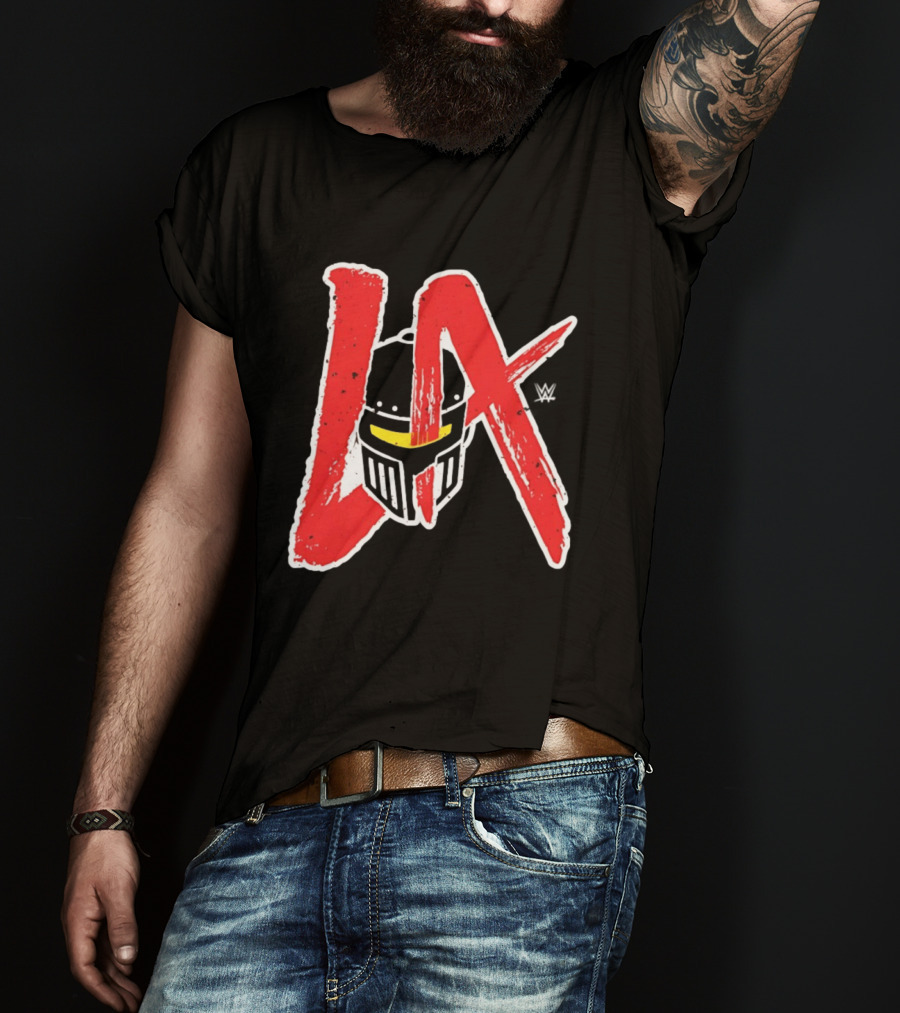 LA Knight 2026 Mandalorian Helmet WWE T-Shirt