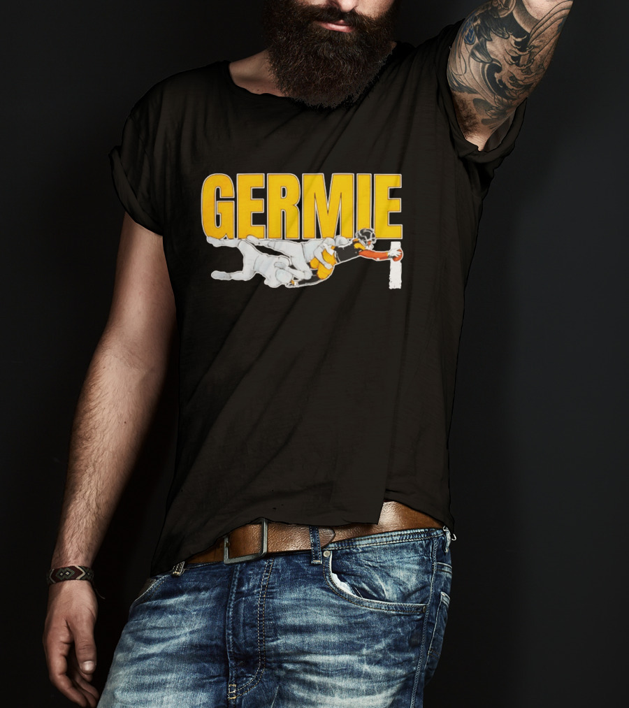 Germie Bernard Touchdown Dive Football Action T-Shirt