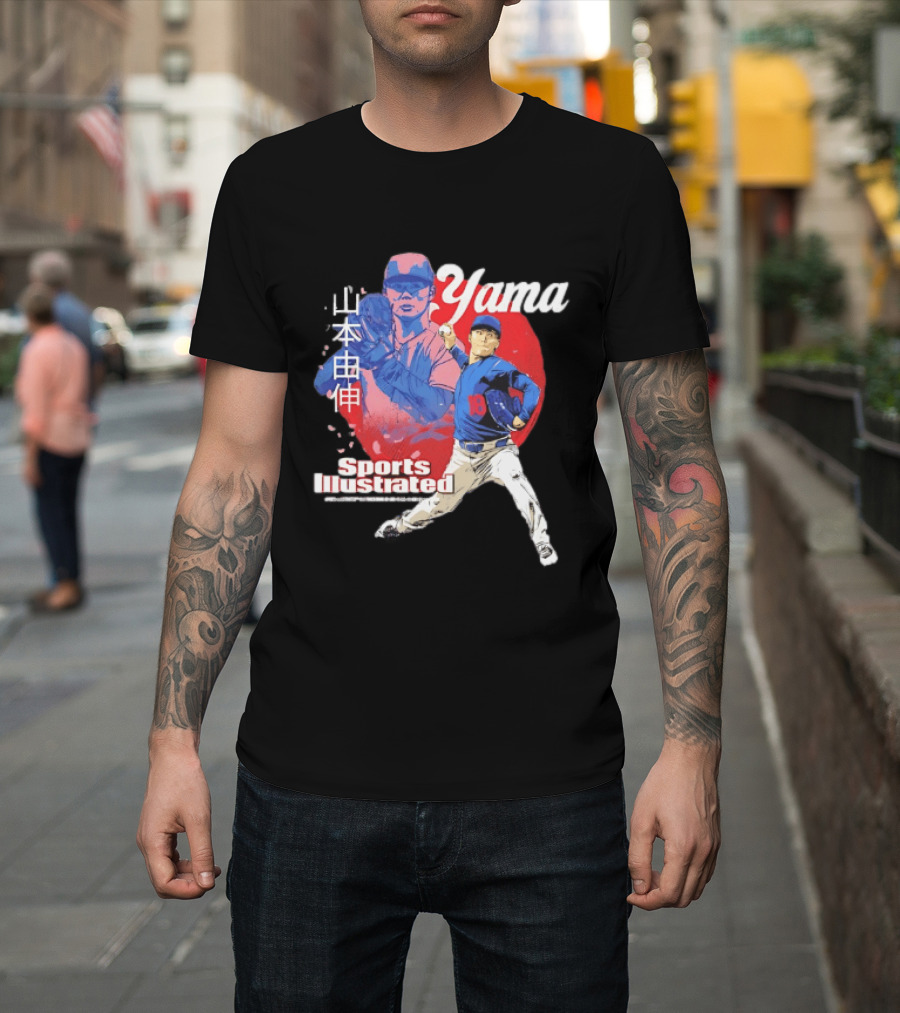 Yoshinobu Yamamoto Sports Illustrated Los Angeles Dodgers Japanese T-Shirt