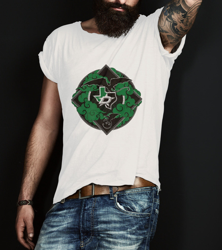 Dallas Stars 2026 27 Iron Flame Texas Map T-Shirt