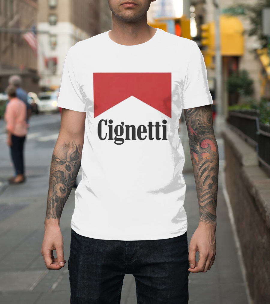 Cignetti Cigarette Red Banner T-Shirt