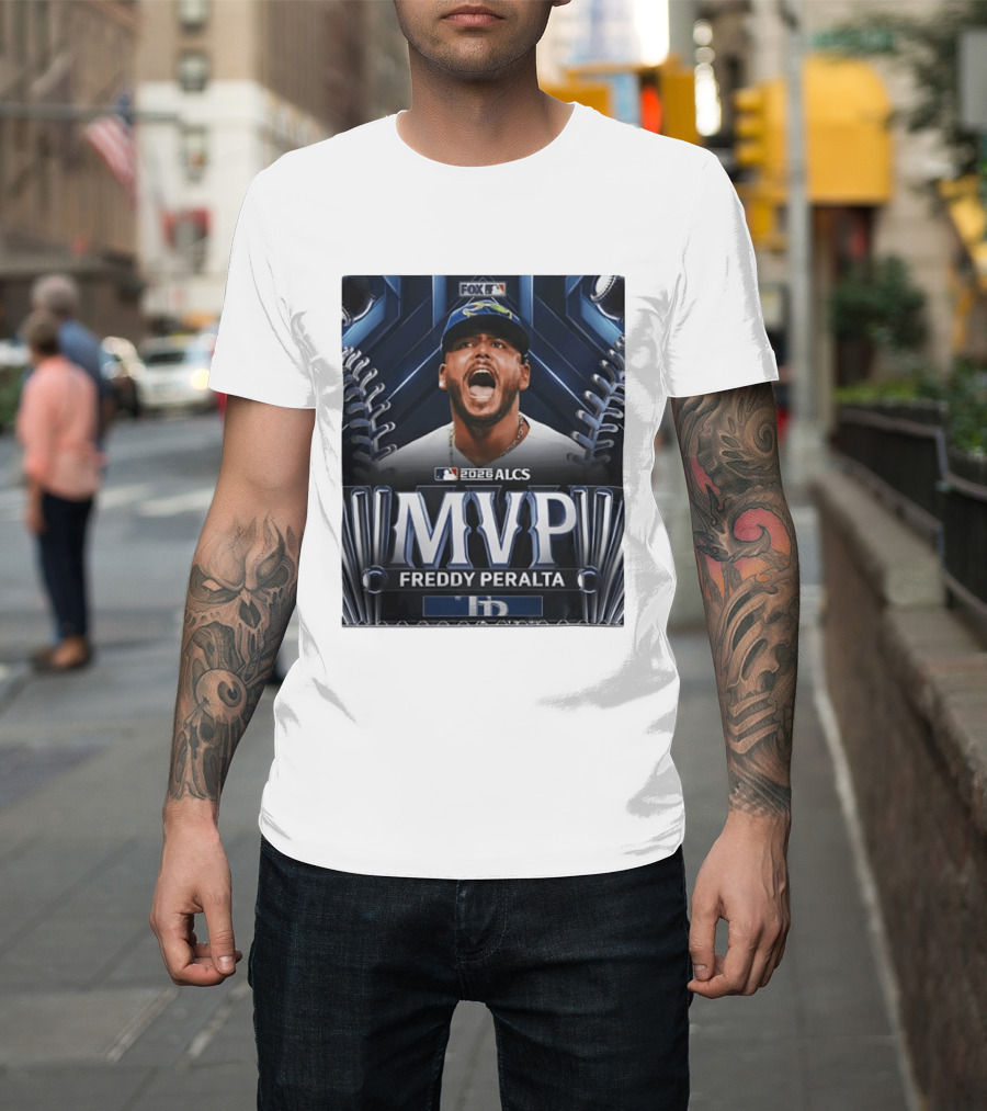 Tampa Bay Rays 2026 ALCS MVP Freddy Peralta MLB T-Shirt