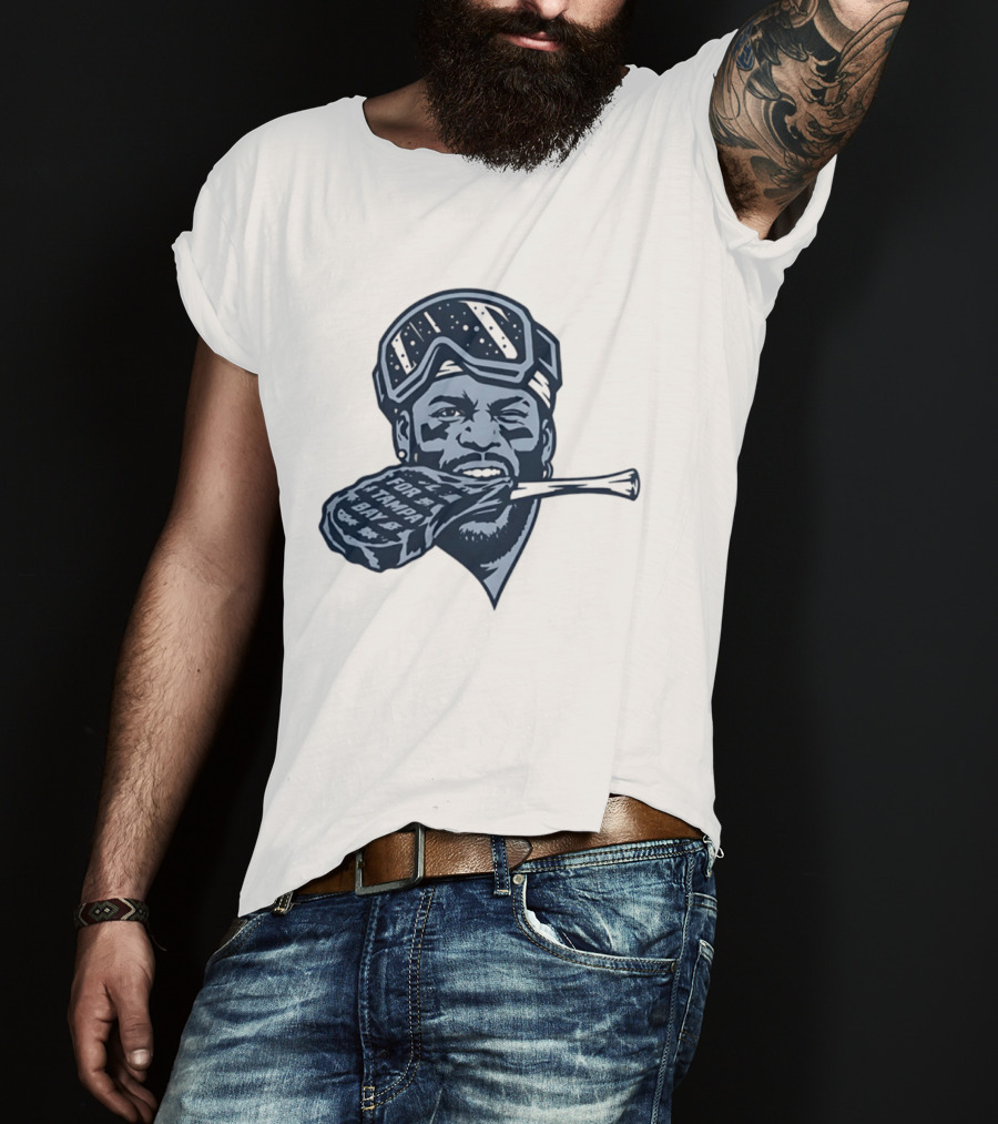 Tampa Bay Rays Yandy Diaz For Tampa Bay Tomahawk Light Blue T-Shirt