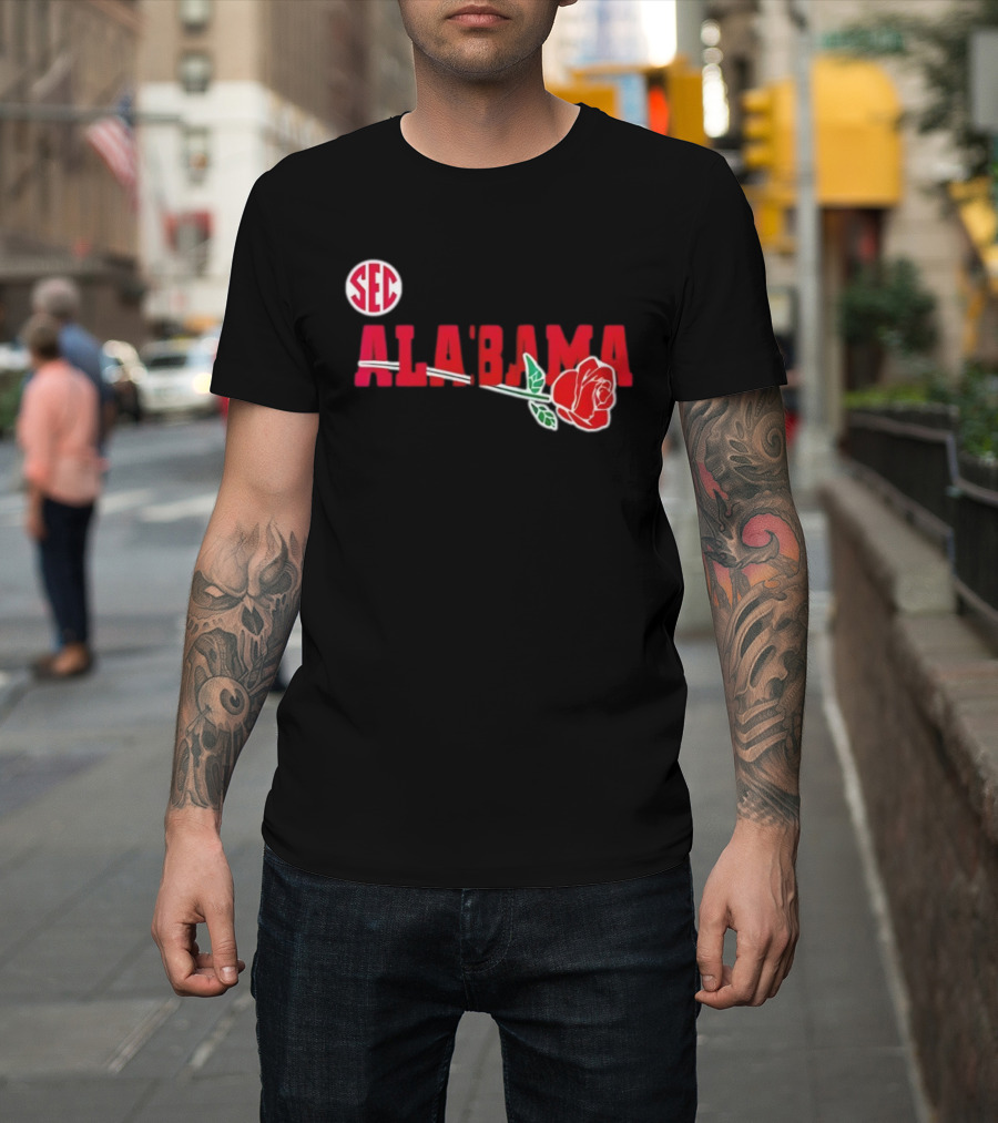 SEC Alabama Crimson Tide Rose Bowl 2026 T-Shirt