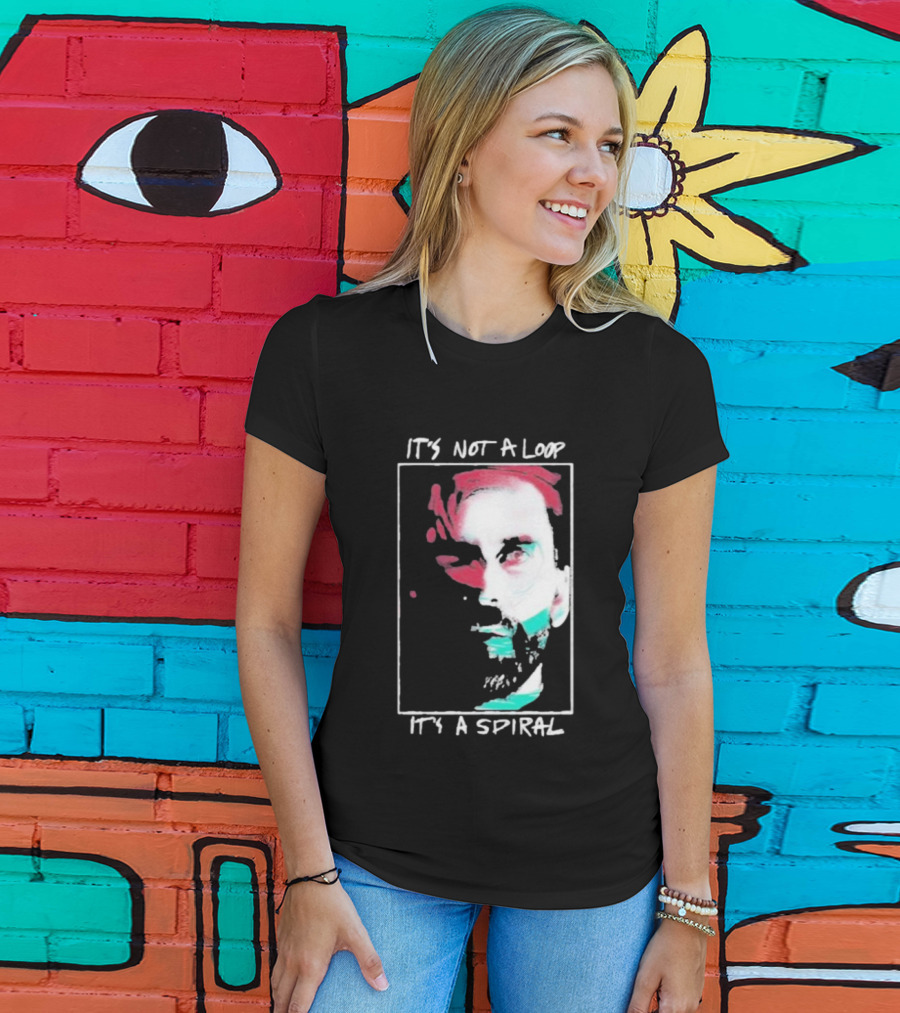 Alan Wake 2 It's Not A Loop It's A Spiral Portrait Style T-Shirt