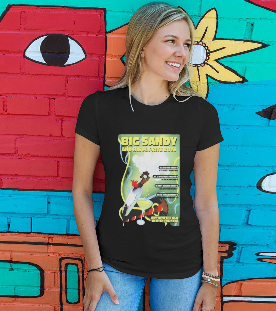 Big Sandy And His Fly-Rite Boys NYE Show 2025 San Francisco CA Event T-Shirt