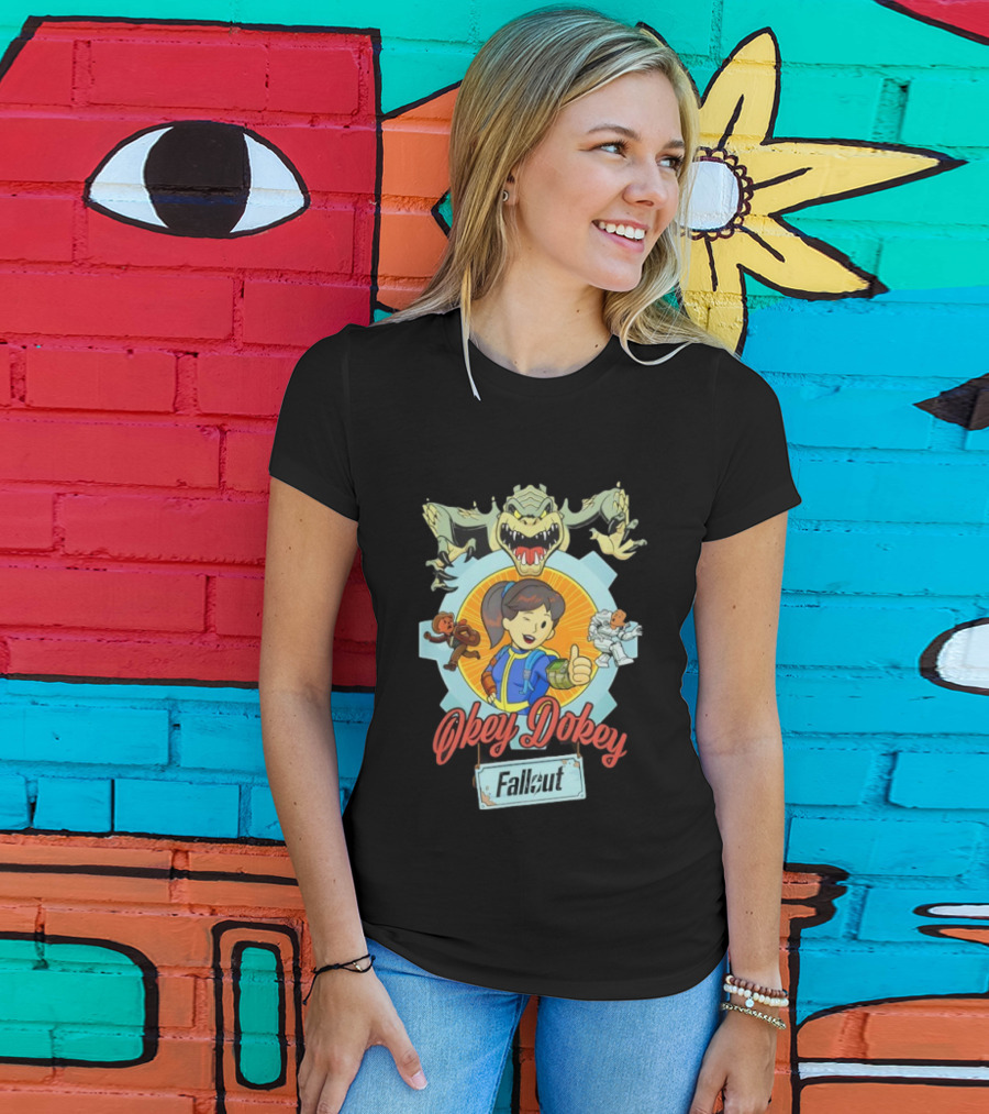 Fallout Okey Dokey Vault Boy Power Armor Deathclaw Adventure T-Shirt