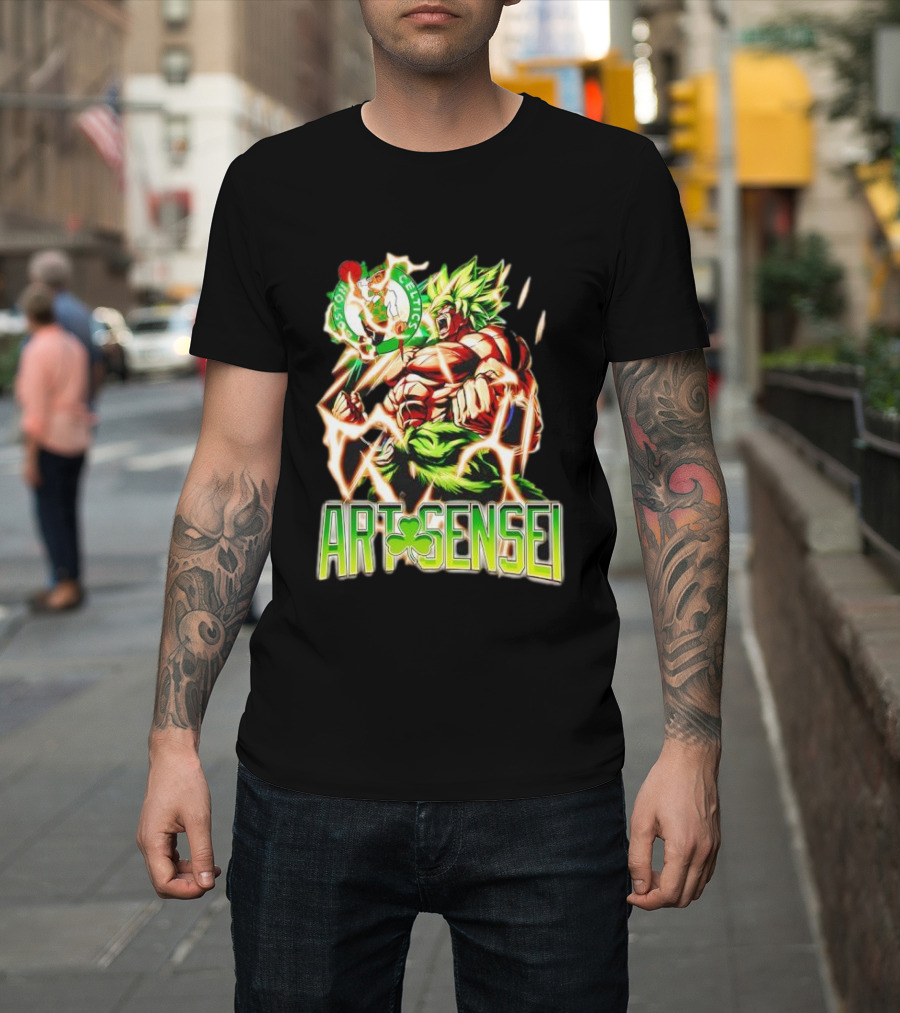 Dragon Ball Z Broly Boston Celtics Art Sensei T-Shirt