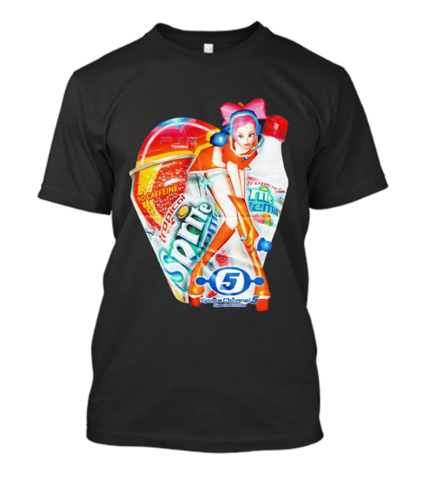 Tropical Sprite Remix No Caffeine Space Channel 5 Special Edition T-Shirt