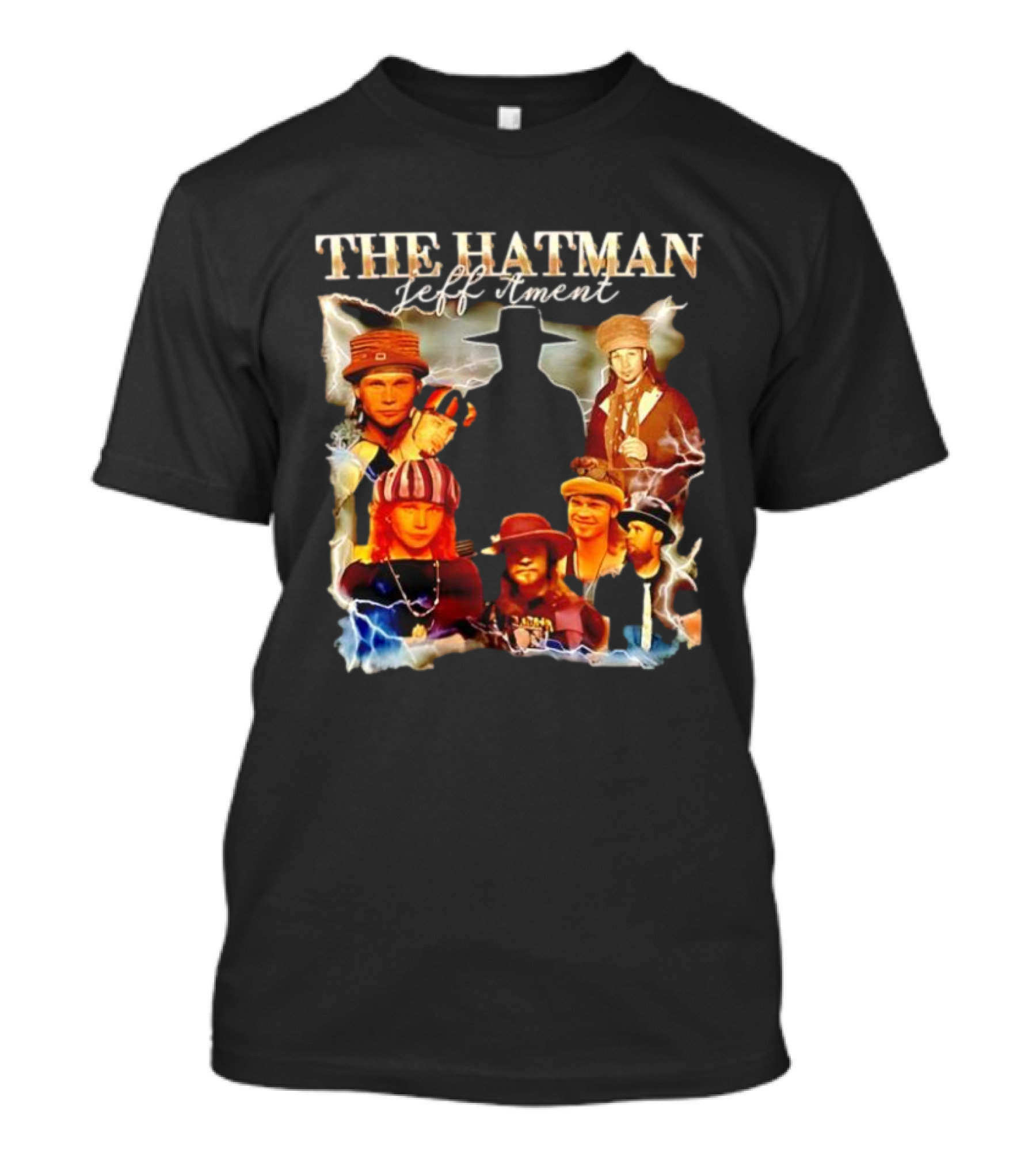 The Hatman Jeff Ament Lightning Collage T-Shirt