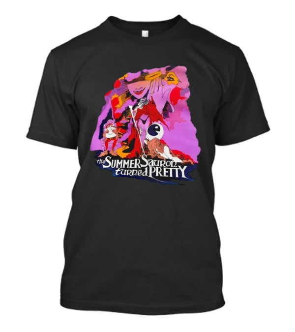 The Summer Sauron Turned Pretty Immerstroy Psychedelic 70s Fantasy T-Shirt