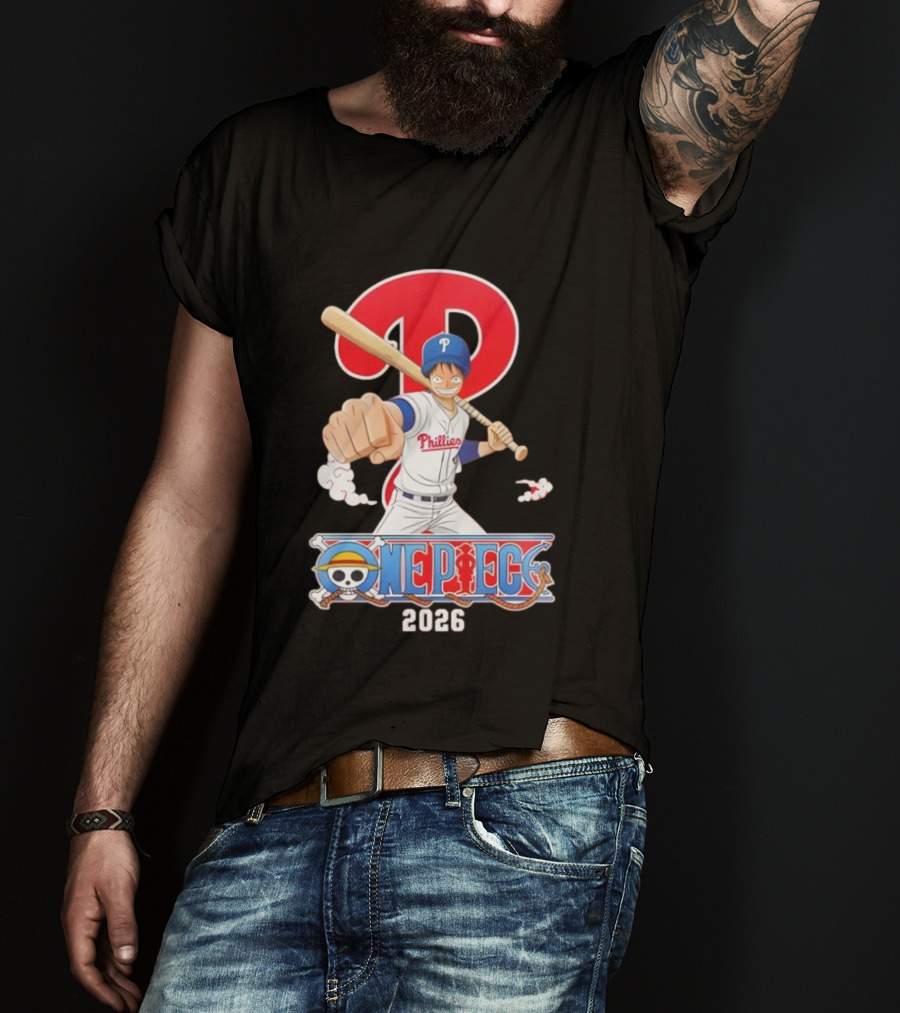 Philadelphia Phillies One Piece Crossover 2026 T-Shirt