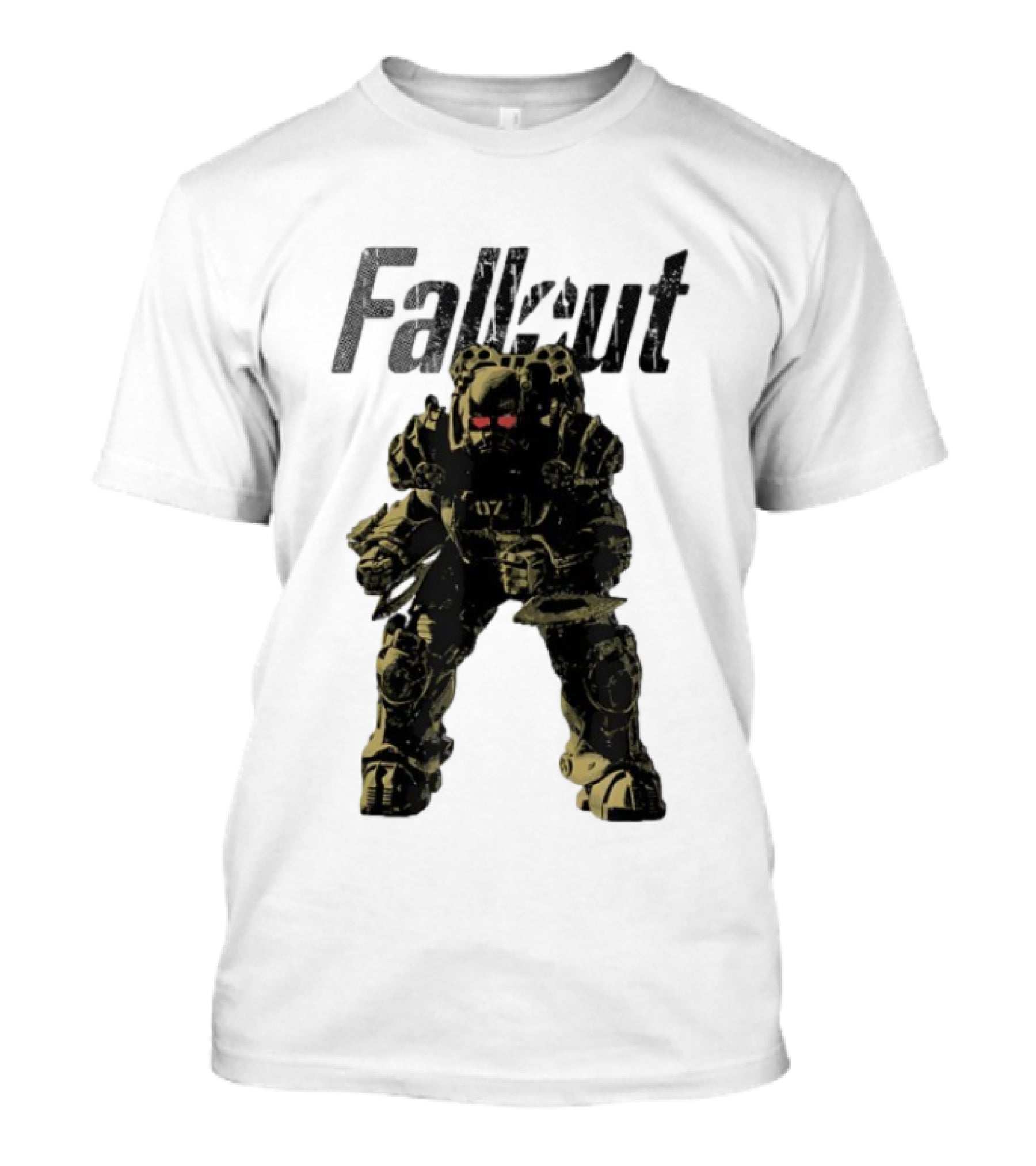 Fallout Power Armor Iconic Gaming Symbol Bold Apocalyptic Style T-Shirt