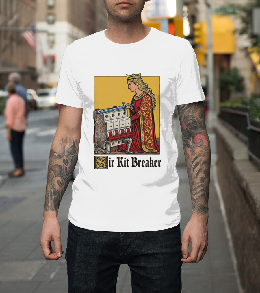 Sir Kit Breaker Queen Of Swords Knight Tarot Crown T-Shirt