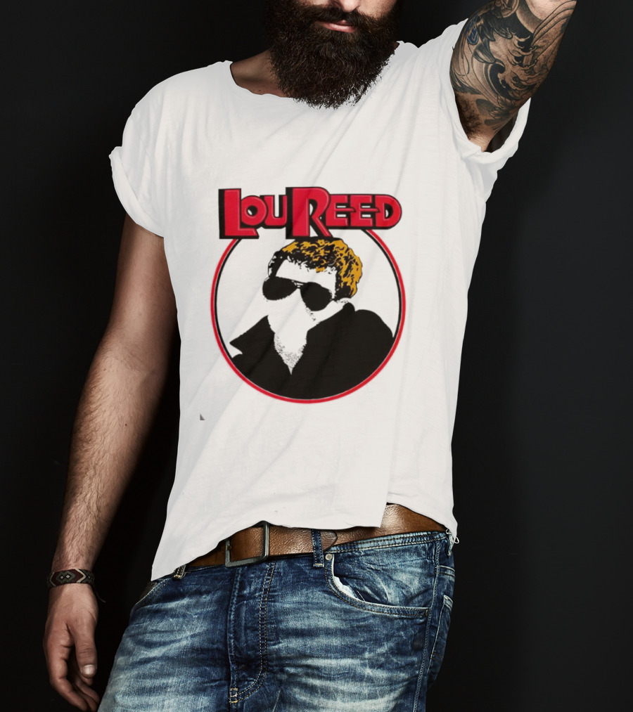 Lou Reed Sally Can’t Dance Circle Portrait T-Shirt