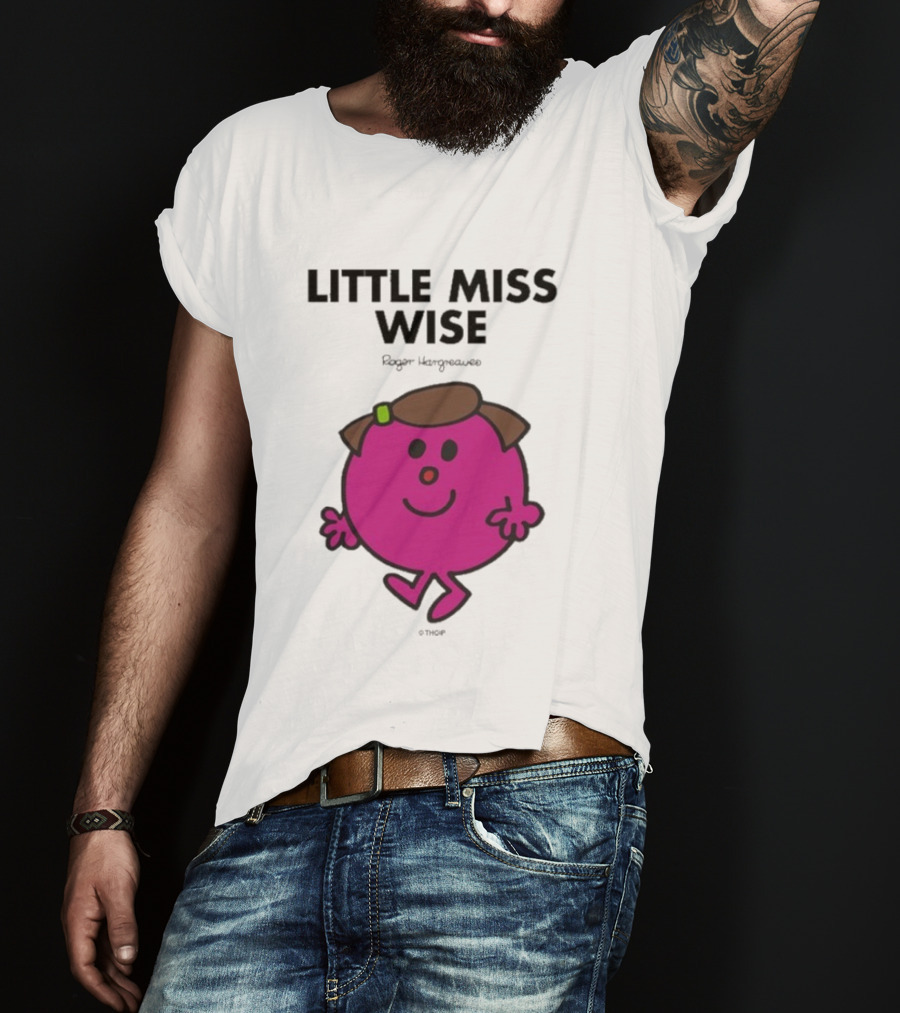 Mr. Men Little Miss Wise Roger Hargreaves Character T-Shirt