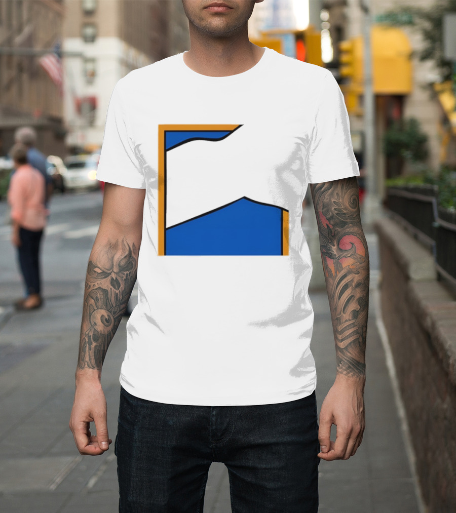 Thechemicalbrothers Kipping Like A Stone Retro Blue Orange Modern Art Style T-Shirt